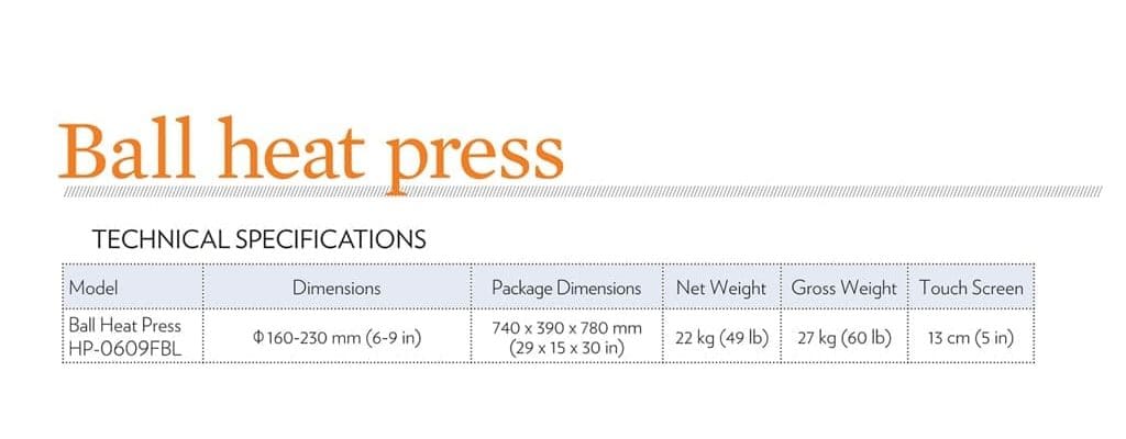 ball-heat-press-specs